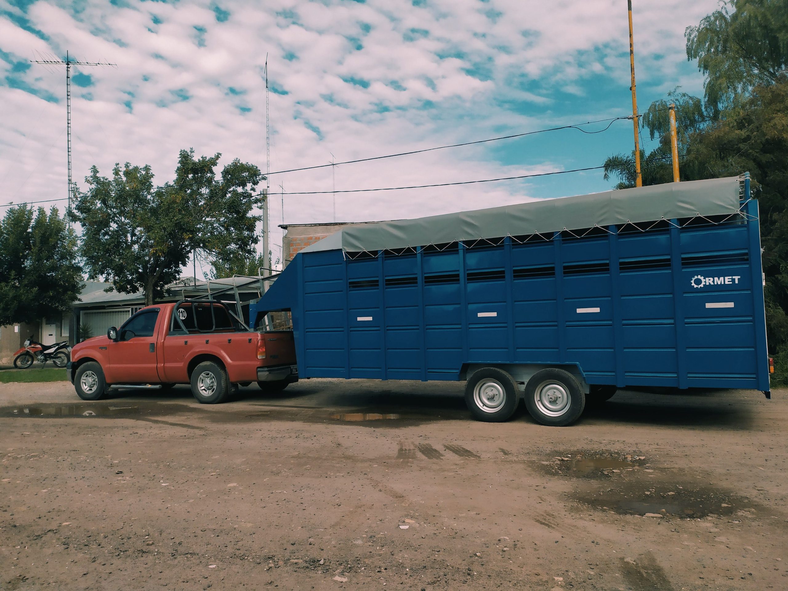 Trailer ORMET listo para trabajar